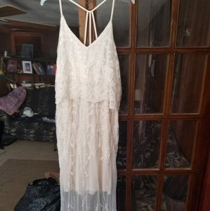 SOLD...Crochet maxi dress